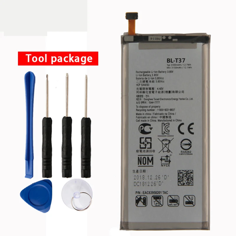 

Оригинальный аккумулятор для телефона LG Q Stylo 4 Q710 Q710MS BL-T37 3300 мАч