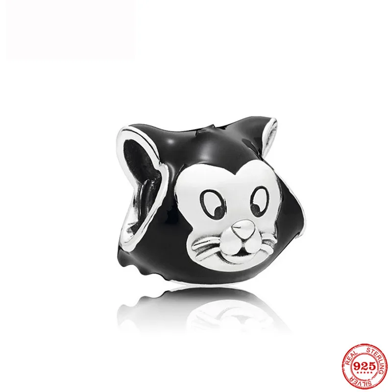 Цвет Череп Черный кот дома навсегда фламинго очаровательный подрходит к S925 Pandora