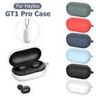 Силиконовый мягкий чехол для Haylou GT1 Pro, защита от разрывов, Bluetooth, аксессуары для наушников с брелоком, чехол для Haylou GT1 Pro