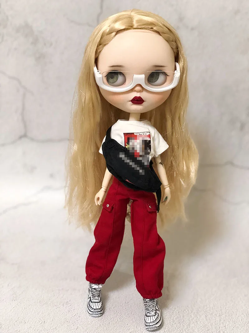 Модные Длинные повседневные армейские брюки с поясом для кукол blyth azone licca ob24 1/6 1