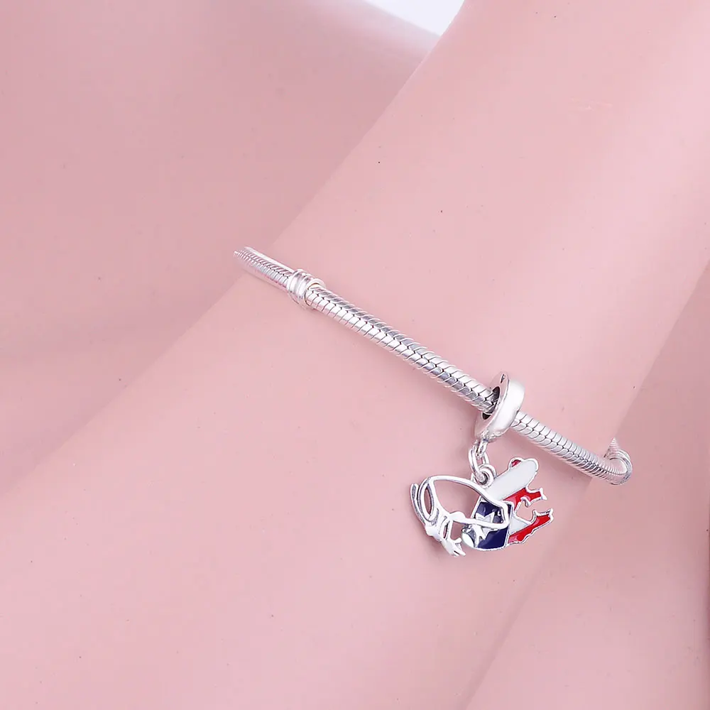 

Berloque 925 Sterling Silver Exquisite Enamel Pattern Dangle Charms Beads Fit Original Charms Bracelets Jewelry Making