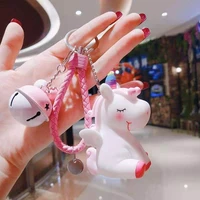 cartoon unicorn cute doll key pendant female bag key chain gifts gifts