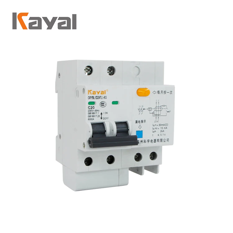 Каял Высокое качество 1P 2P 3P 4P 10MA 15MA 30MA 300MA 6A 10A 16A 32A 40A 63A ELCB