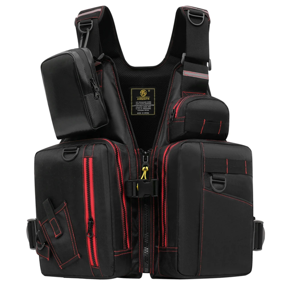 

Спасательный жилет для рыбалки, водонепроницаемый, с несколькими карманами, для плавания, для взрослых