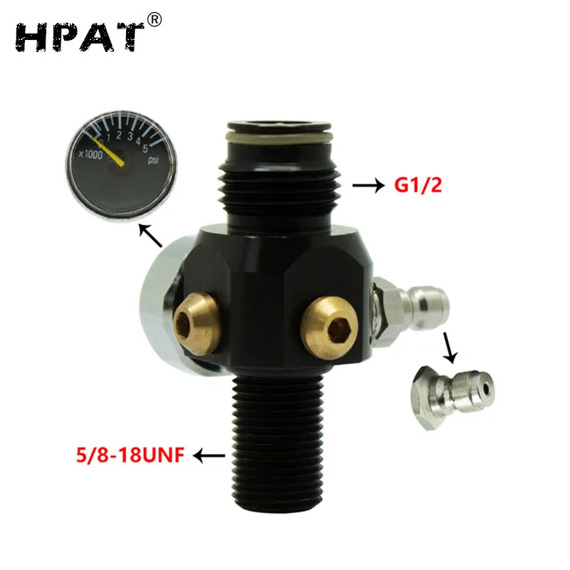 HPAT мини Пейнтбольный регулятор воздушного бака 3000psi