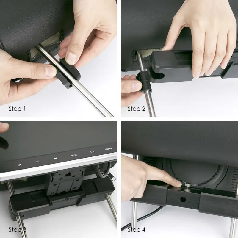 Автомобильный монитор на подголовник 10 1 дюйма 1024*600 автомобильный DVD видео