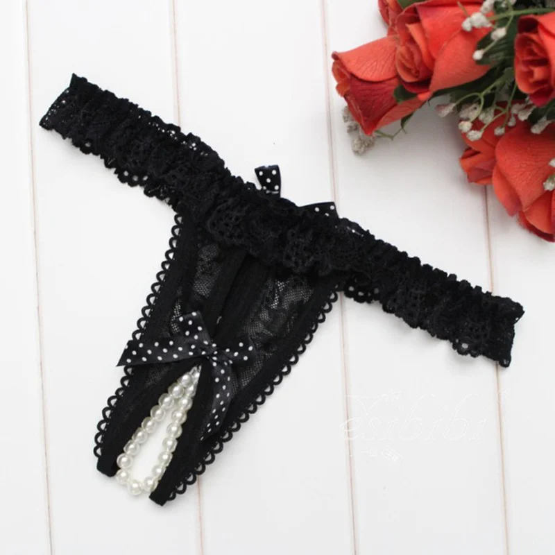 

Интимные товары, кружевные женские стринги с вырезом, стринги с низкой талией, перламутровые стринги, эротическое белье, трусики с открытой ...