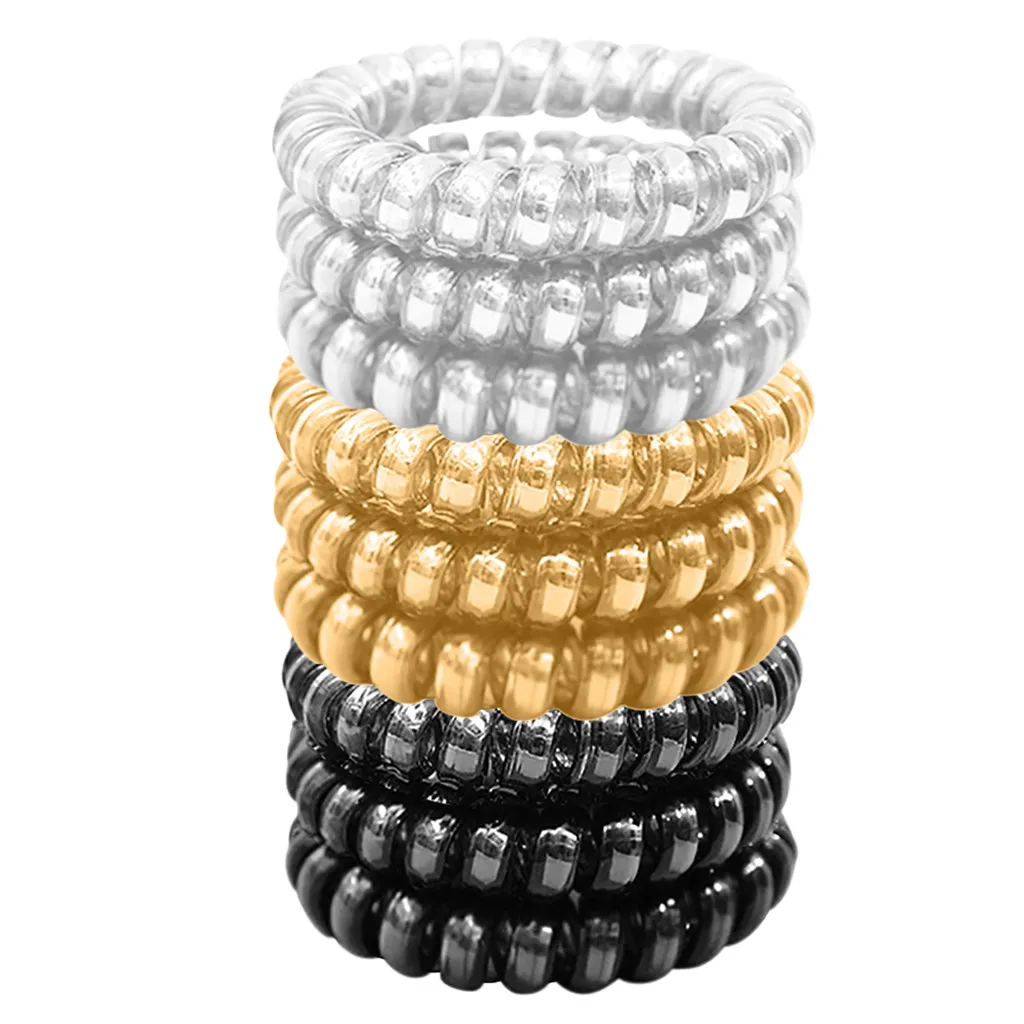 Набор прозрачных резинок для волос женщин и девушек 9 шт. прозрачный держатель