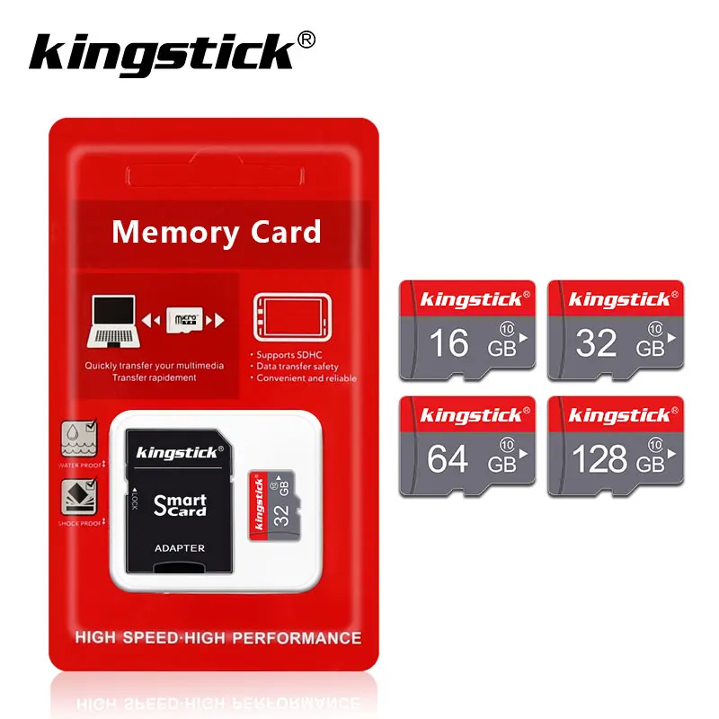 Карта памяти Micro SD 32 128 ГБ класс 10 с адаптером|Карты памяти| |