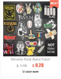 Nirvana рок-группа нашивки значки Рик и Морти мультфильм Покемон нашивки металлическая полоса железные нашивки для детской одежды Appliues