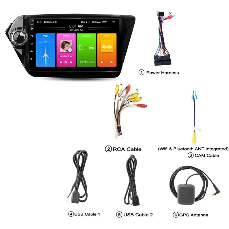 Автомобильный MP5-плеер 9 дюймов 2 Din Android 10 0 стерео радио + 16 ГБ Wi-Fi Bluetooth GPS-навигация