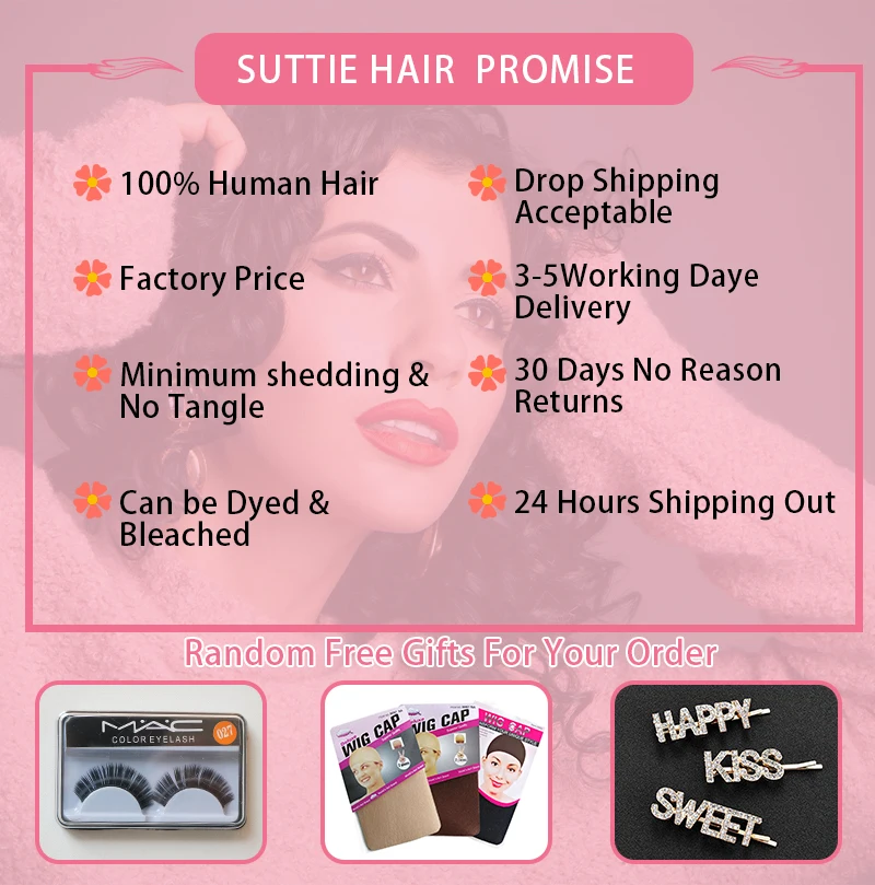 

Suttie 10-30 Inch 613 Blonde Body Wave Virgin Human Hair Bundles Weave Extension Cuticle Aligned Double Weft for Black Women