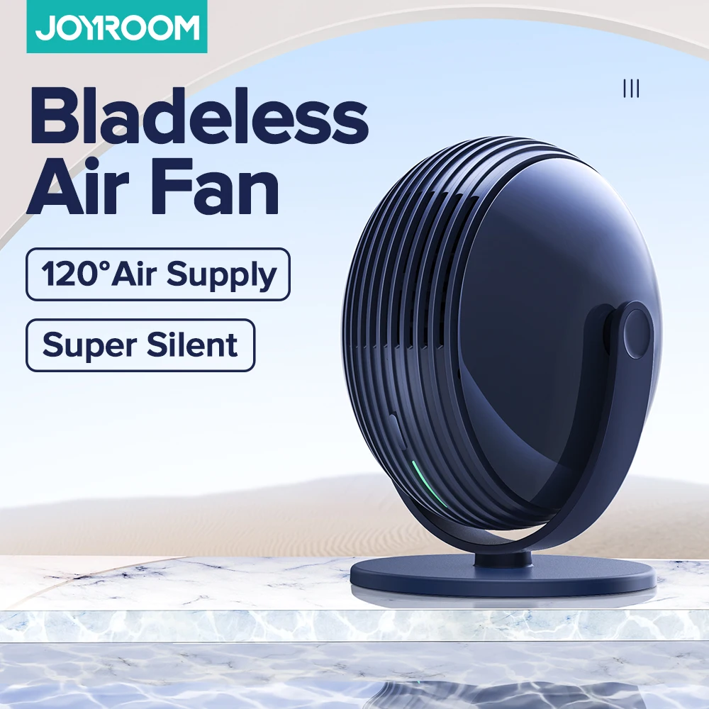 

Joyroom Mini Portable Bladeless Fan Rechargeable Leafless Fans Air Cooler Cooling Fans