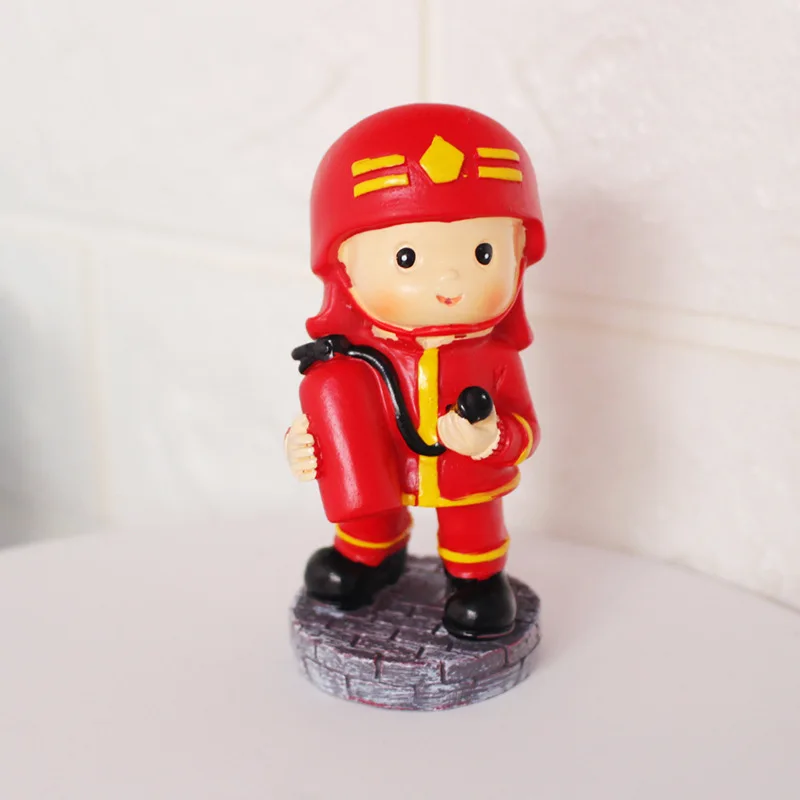 Мини фигурки пожарников героев торты стоячие пожарные игрушки дети с днем