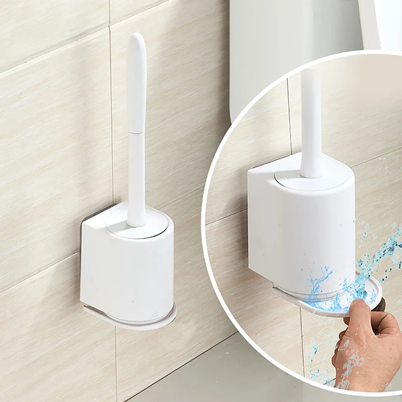 

Toilet Brush Household Cleaning Brush TPR Material Wall-Mounted / Floor-Standing Long Handle Bathroom Cleaning Accessories Sets