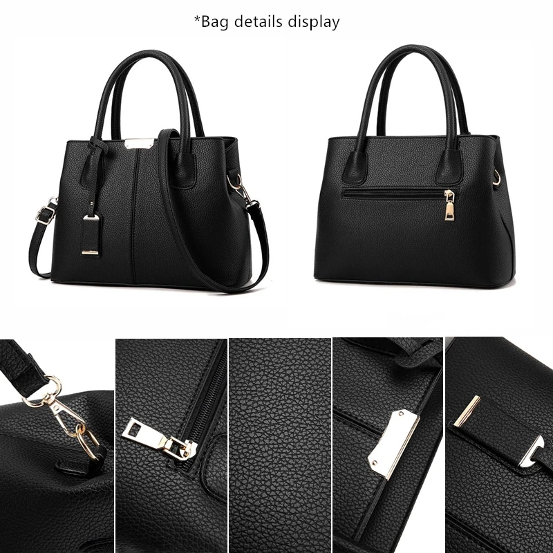 

PU Leather Embroidery Women Handbags Totes Bag Fashion Top-handle Crossbody Shoulder Bags Handle Tassel Messenger Bag