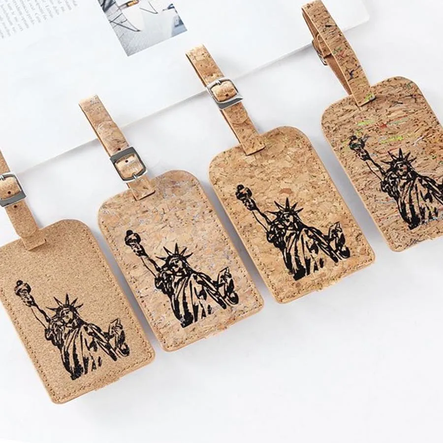 Zoukane Статуя Свободы чемодан кожаный багажный ярлык сумка Подвеска Аксессуары для