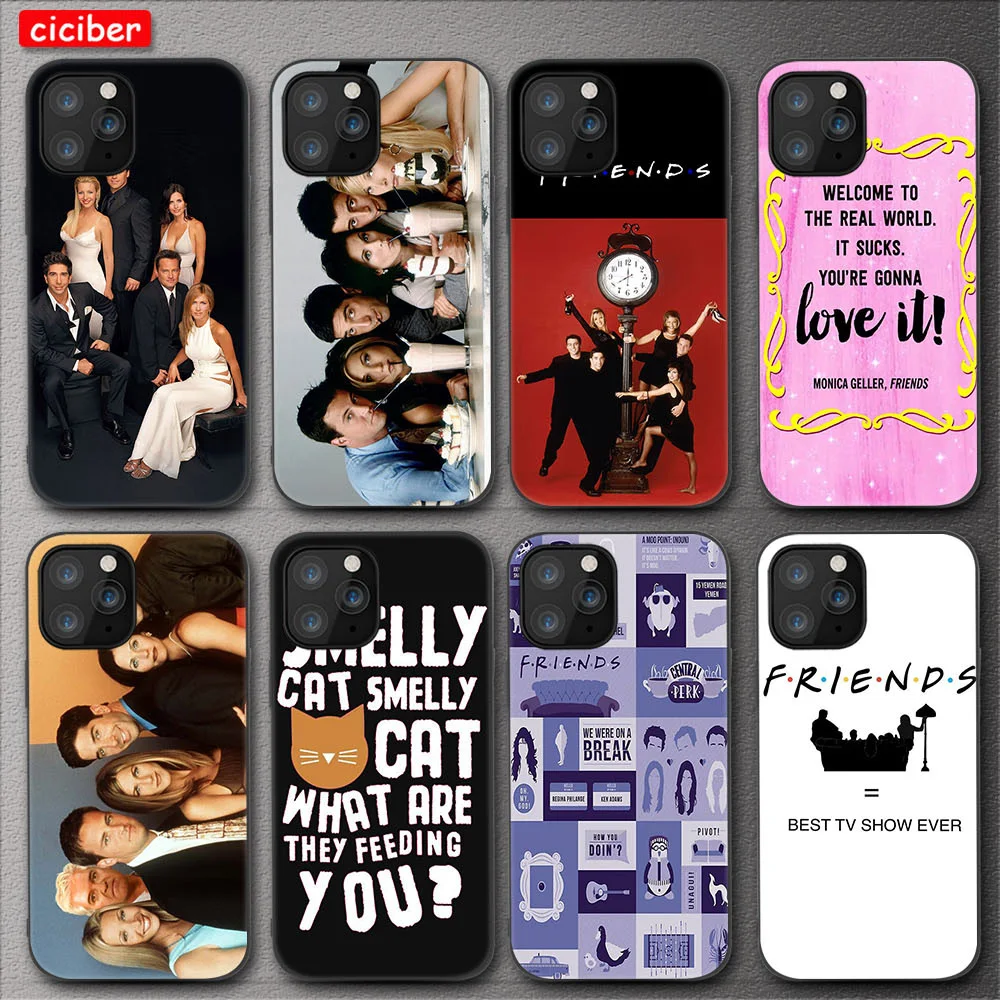 

Friends TV Phone Case For iPhone 11 12 Pro Max Mini Cover for iPhone X XR XS MAX 7 8 6 S Plus 5 SE 2020 Soft Silicone TPU Fundas