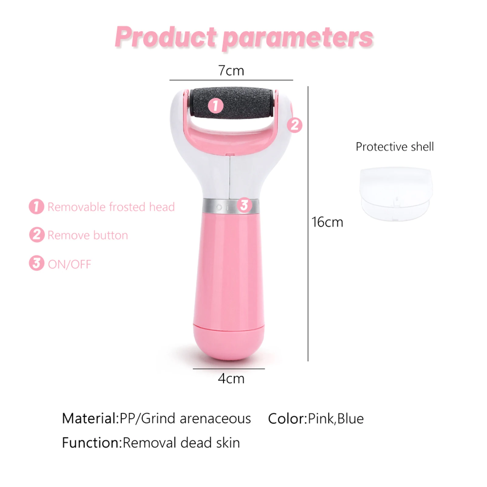 Электрическая пилка для ног прибор удаления мозолей Портативная USB