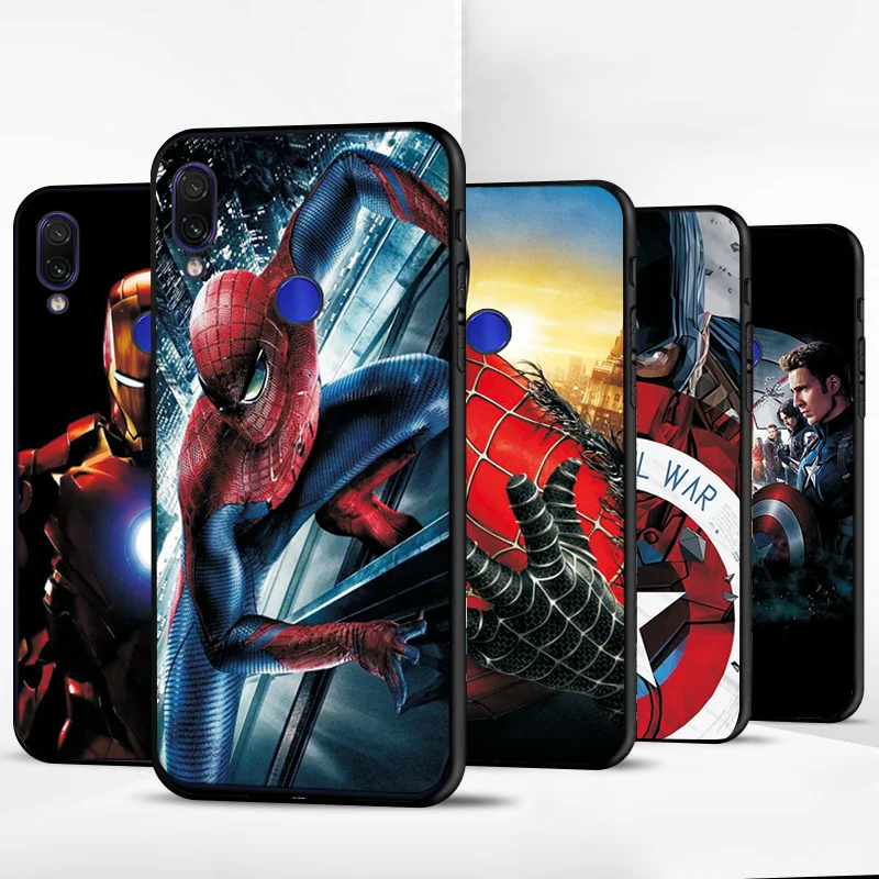 Captain Marvel Phone Bags For Huawei Honor 8A 8C 8X Case Black TPU Back Cover on Y5 Y6 2017 Y9 2018 Y7 2019 |