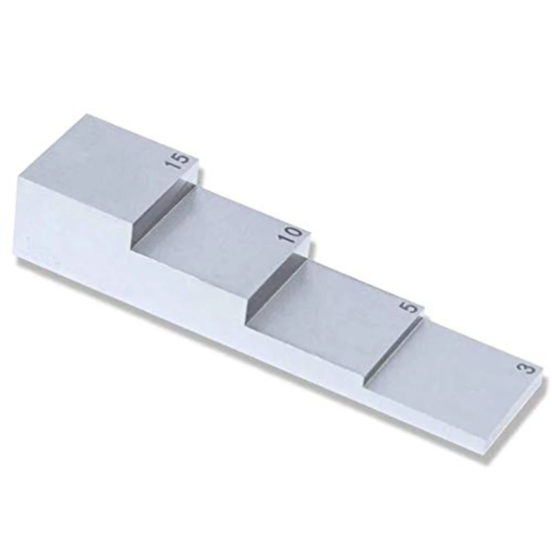 

4 Step Ultrasonic Calibration Blocks with Thickness 3mm 5mm 10mm 15mm 304 Stainless Steel