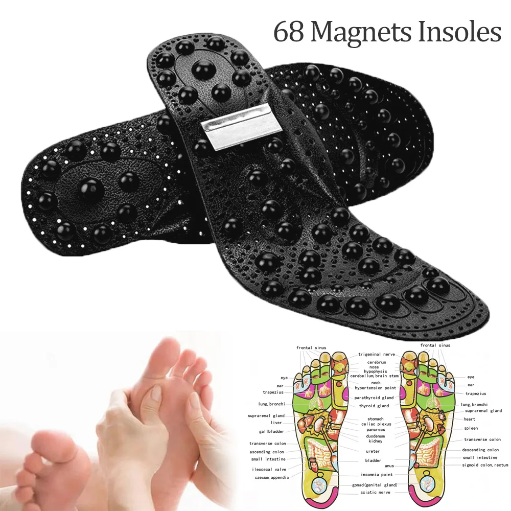 

Усовершенствованные стельки для магнитной терапии, 68 магнитов
