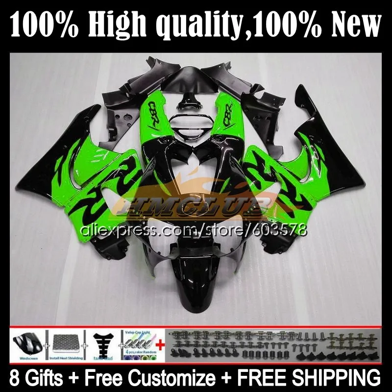 

Body For HONDA CBR 919RR 900RR CBR900 919 RR CC 98-99 95CL.22 CBR919RR CBR919 RR 98 99 CBR900RR 1998 1999 Fairings Green black