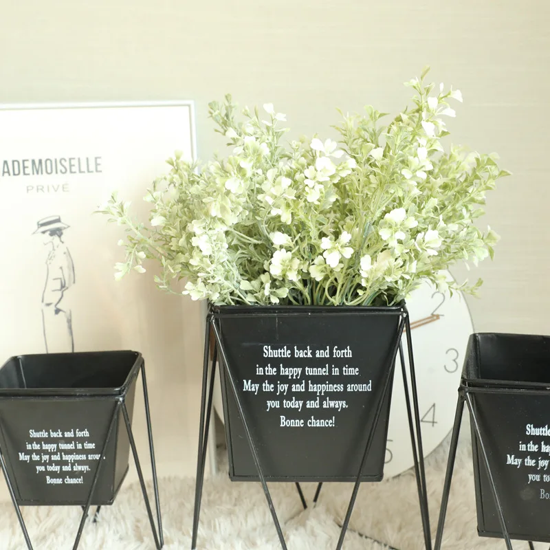 

1Bunch Plastic Artificial Four Leaf Clover For Wedding Party Office Home Decoration Fake Bouquet Beautiful Indoor Gift 35cm Long