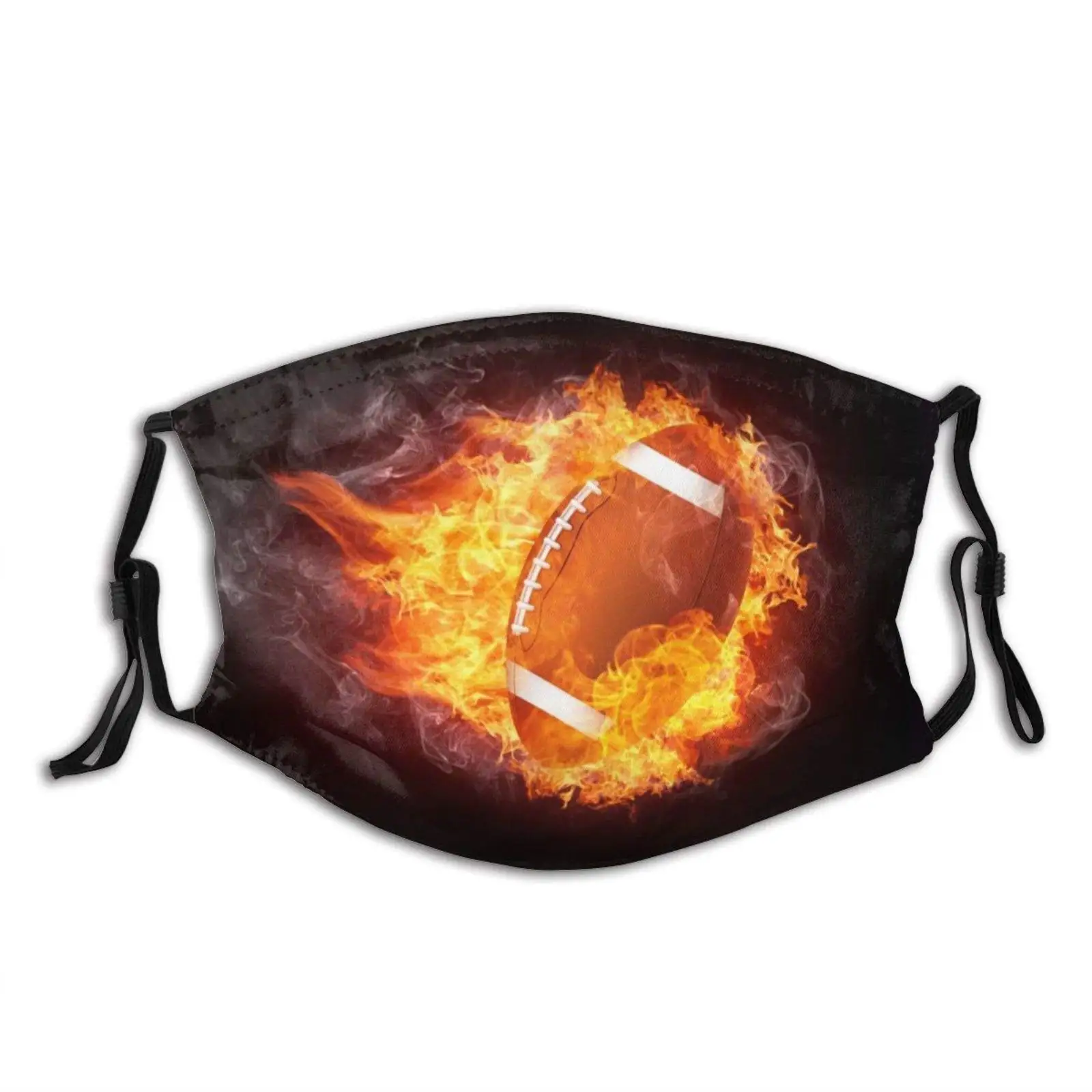 

American Football Fire Adult Dust Reusable Face Mouth with Activated Carbon Filter for Gardening Woodworking Mowing Outdoor