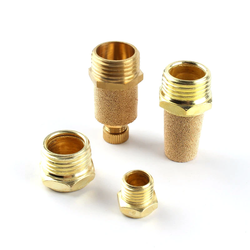 Пневматический латунный для глушителя выхлопного звука BSL M5 1/8 &quot1/4" 3/8 &quot1/2"