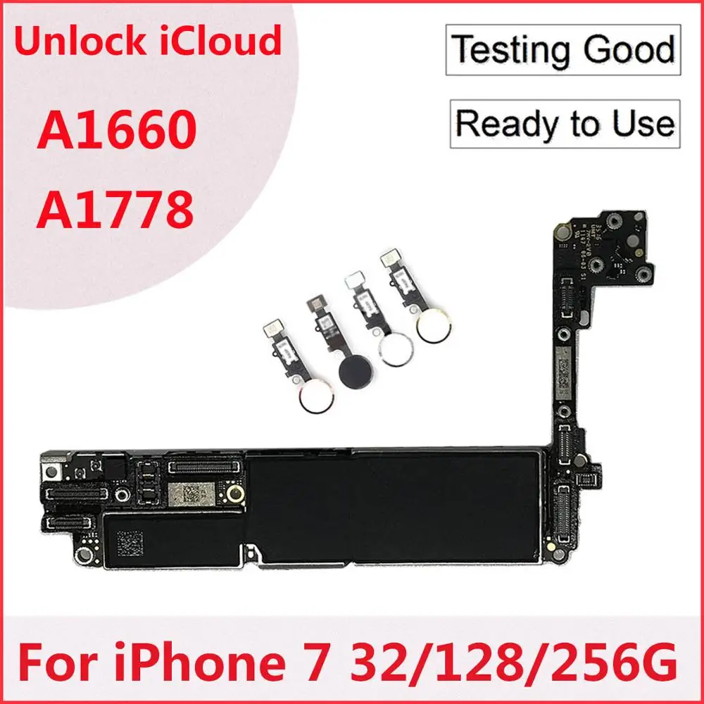 Оригинальная тестированная хорошая материнская плата для iPhone 7 4 с Touch ID