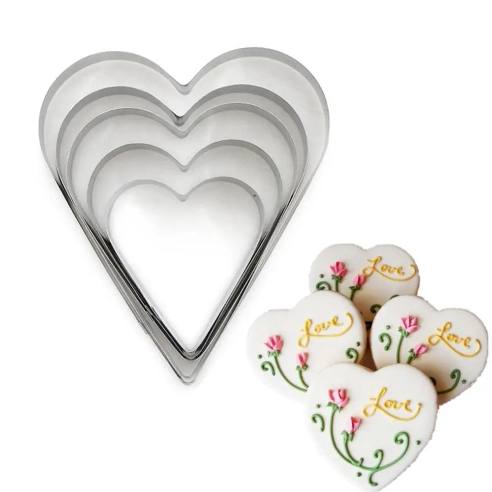 5 шт./компл. резак для печенья в форме сердца инструменты украшения тортов