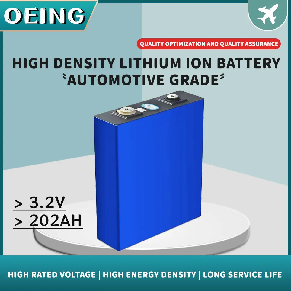 

3.2V 202Ah 12v Lifepo4 Battery Cells Grade A 202Ah DIY 24v 48v Lithium Iron Phosphate Rechargeable Battery Pack EU US No Tax