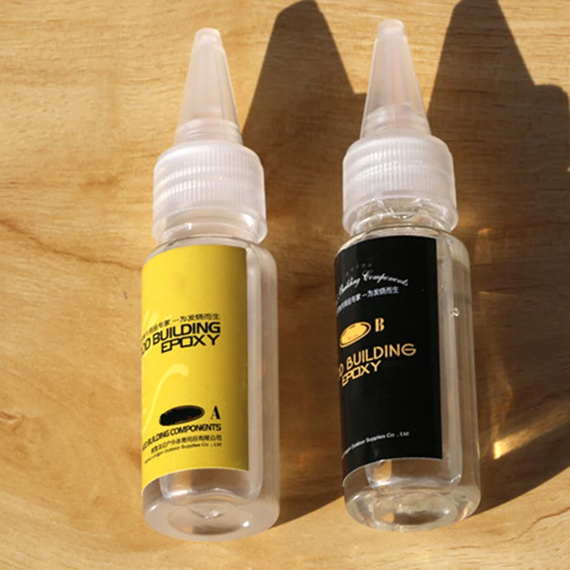 2Pcs Fishing Rod Glue Fishing Rod Epoxy Resin AB Glue Transparent Glue for Twine Fishing Rod Accessories