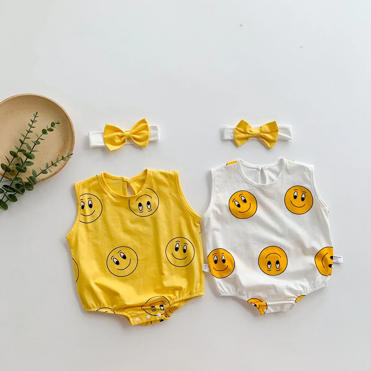

2021 Cute Romper 2pcs Baby Girls Clothes Jumpsuit Romper+Headband 0-16M Age Ifant Toddler Newborn Outfits Set Hot Sale
