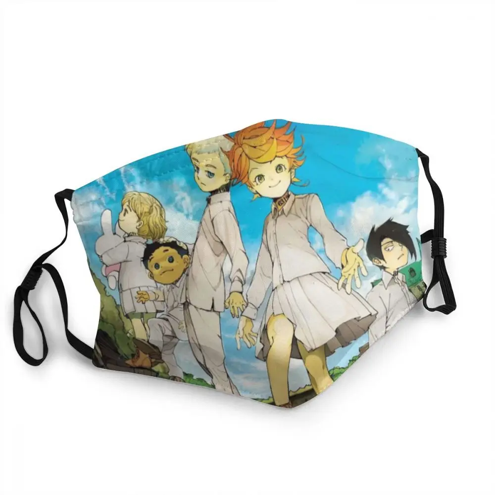 

Washable The Promised Neverland Season 2 Mask Fashion Japan Anime Manga Anti Haze Dustproof Protection Mask Respirator Muffle