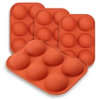 Полусферическая силиконовая форма для выпечки, 3D форма для выпечки шоколада, полушариковая Сфера, форма для кексов, форма для кексов, пирожных, сделай сам, кухонный инструмент для маффинов