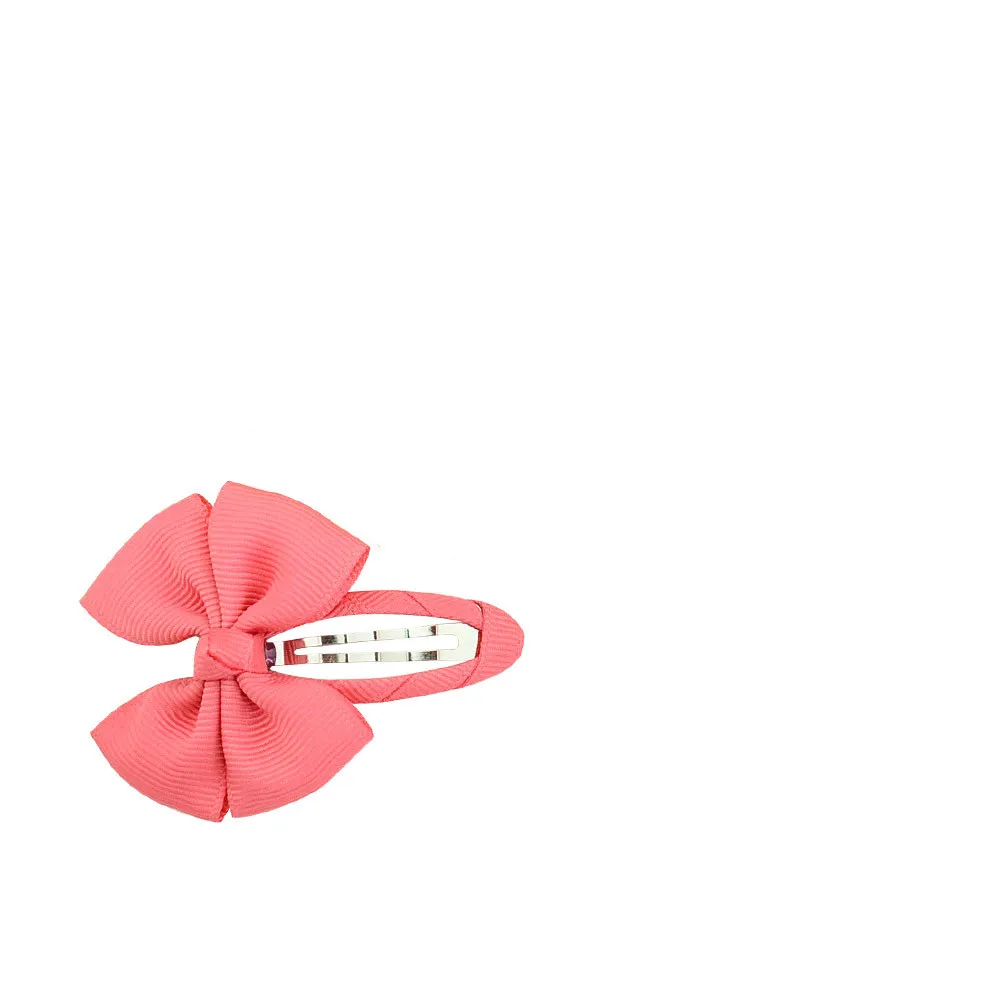 pink 2 шт. заколка для волос с бантом; однотонные милые аксессуары для маленьких девочек; детские заколки для волос; головные уборы; детские заколки; подарок; - Цвет: pink