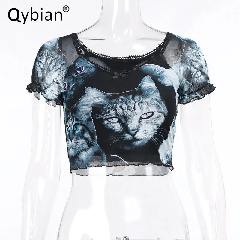 

New Hot Sale Cat Print Pencil Skirt Sexy Casual Fashion Harajuku Skirt Punk Rock Short Skirt Tulle Skirt For Women