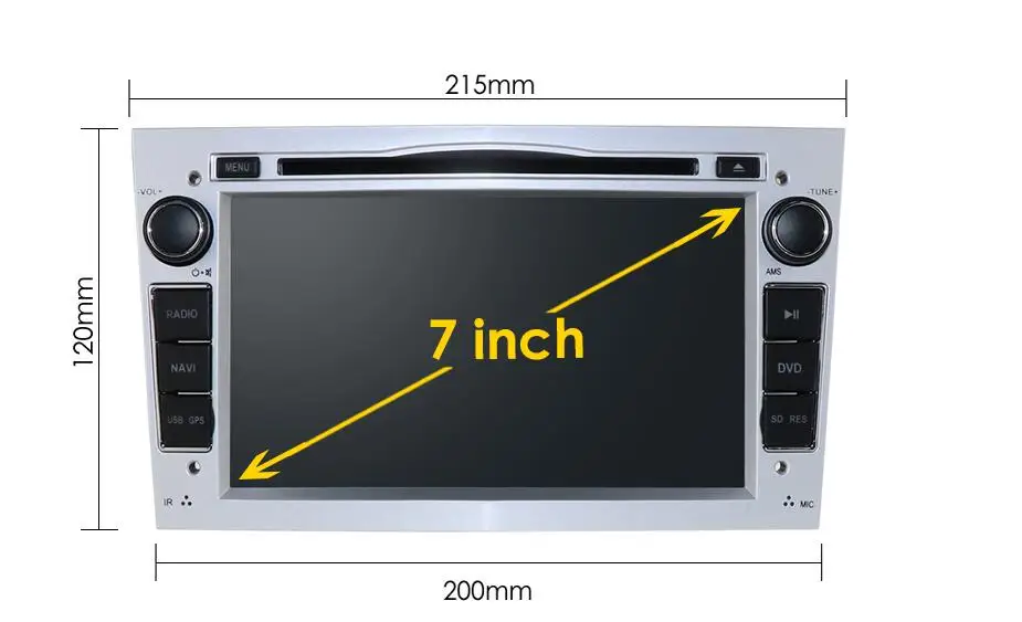 2 din автомобильный DVD стерео для Vauxhall Opel Astra H G Vectra Antara Zafira Corsa DVD gps Navi Радио 3 цвета Руль RDS камера - Цвет: OPEL7005S