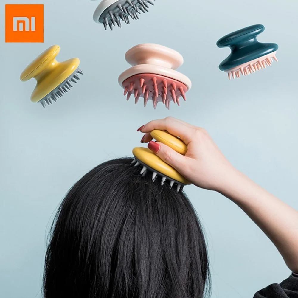 Силиконовая расческа Xiaomi Jordan &amp Judy для мытья волос Массажная щетка тела кожи