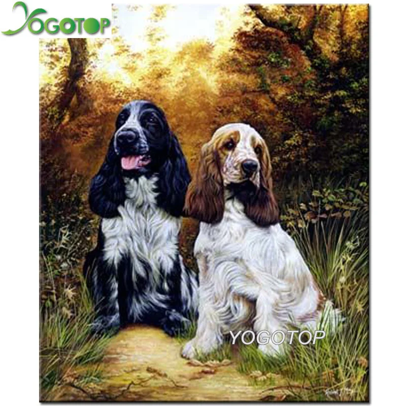 

full 5d Diamond Painting Cavalier King Charles Spaniel Embroidery Mosaic Decoration Picture Of Rhinestone Christmas gift YY2307