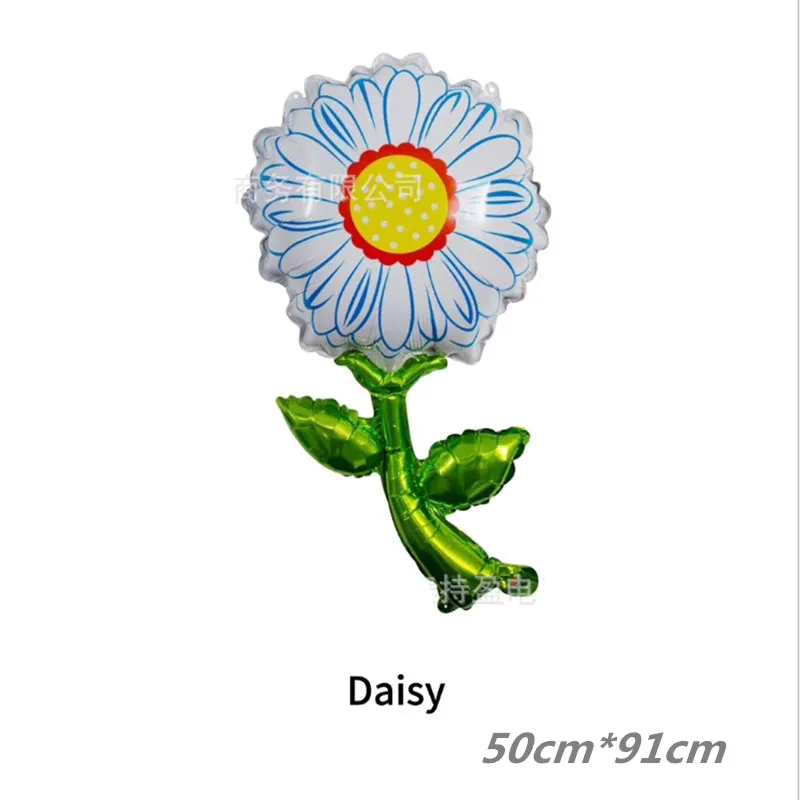 Новый большой цветок розы Подсолнух Алюминиевая Пленка воздушный шар украшение
