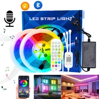 led strip bluetooth dc 12v smd5050rgb led lights waterproof flexible light with wifi mobile phone app control with diode adapter
