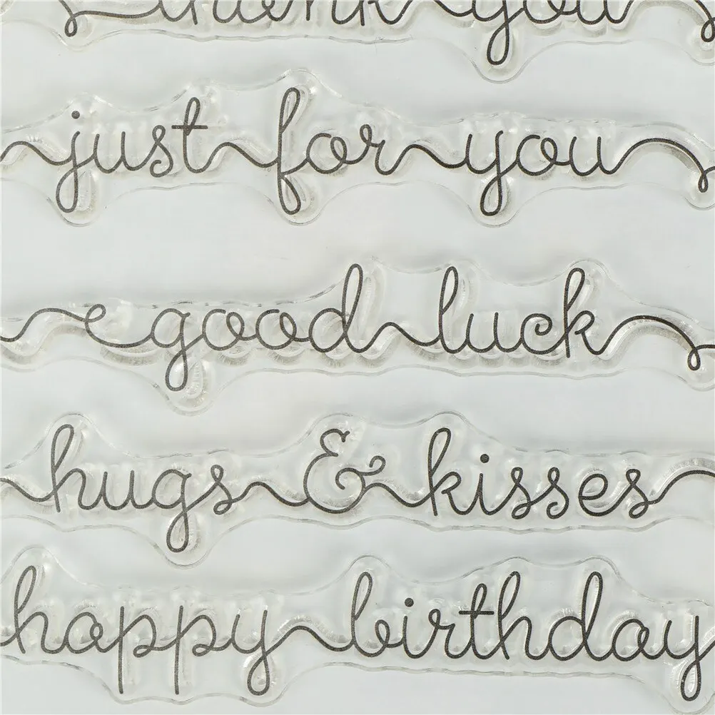 Горячее предложение 1 шт. прозрачный силиконовый штамп печать DIY Скрапбукинг