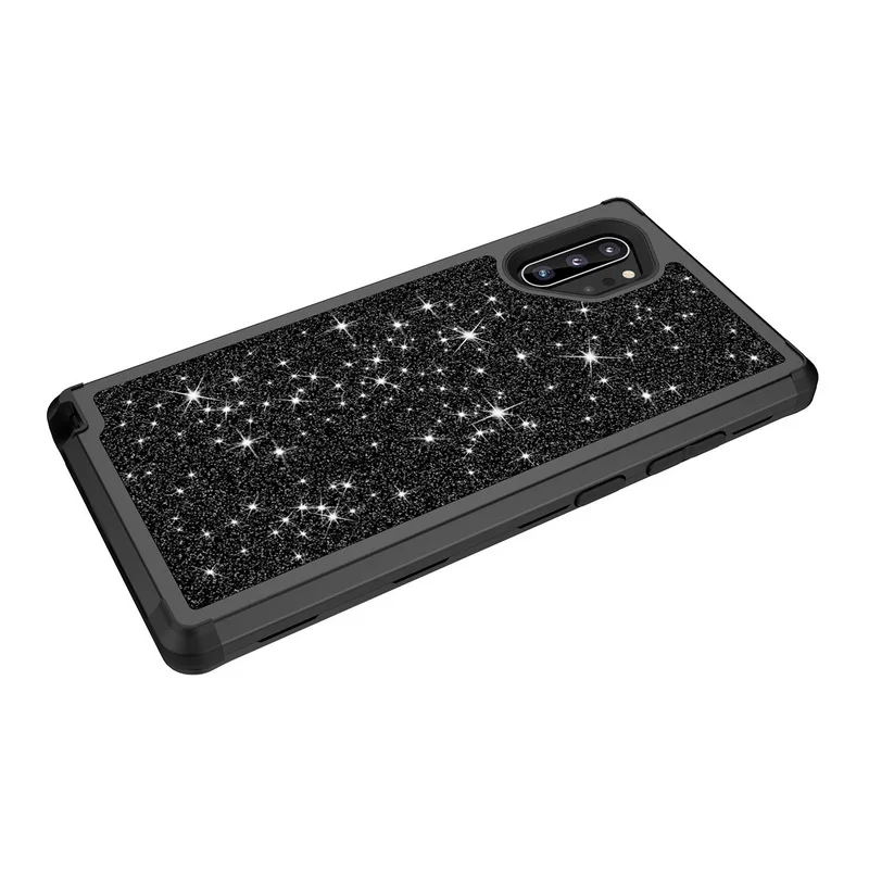 Роскошный блестящий противоударный чехол для телефона samsung Galaxy Note 10 Plus 9 S10 S9 Plus Броня гибридная 3 в 1 жесткий чехол