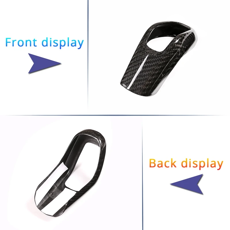

Car Carbon Fiber Gear Shift Knob Cover Trim for Land Rover Range Rover Sport 2014-2017 Car Accessories