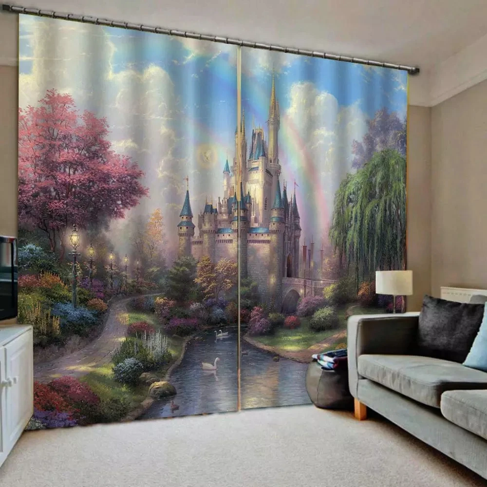 Тонкие занавески 3D с деревянными цветами для дверей и окон декоративные шторы