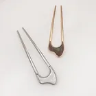 Новинка металлические темпераментные U-образные шпильки для волос в стиле ретро с мячиком для девочек женские аксессуары для волос головной убор