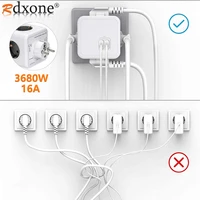 eu strip plug usb power strip smart wall scoket travel adapter outlet multiple european 16a 250v plug extension socket